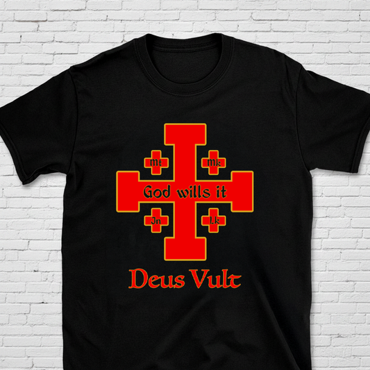 Deus Vult Cross T-Shirt – God Wills It