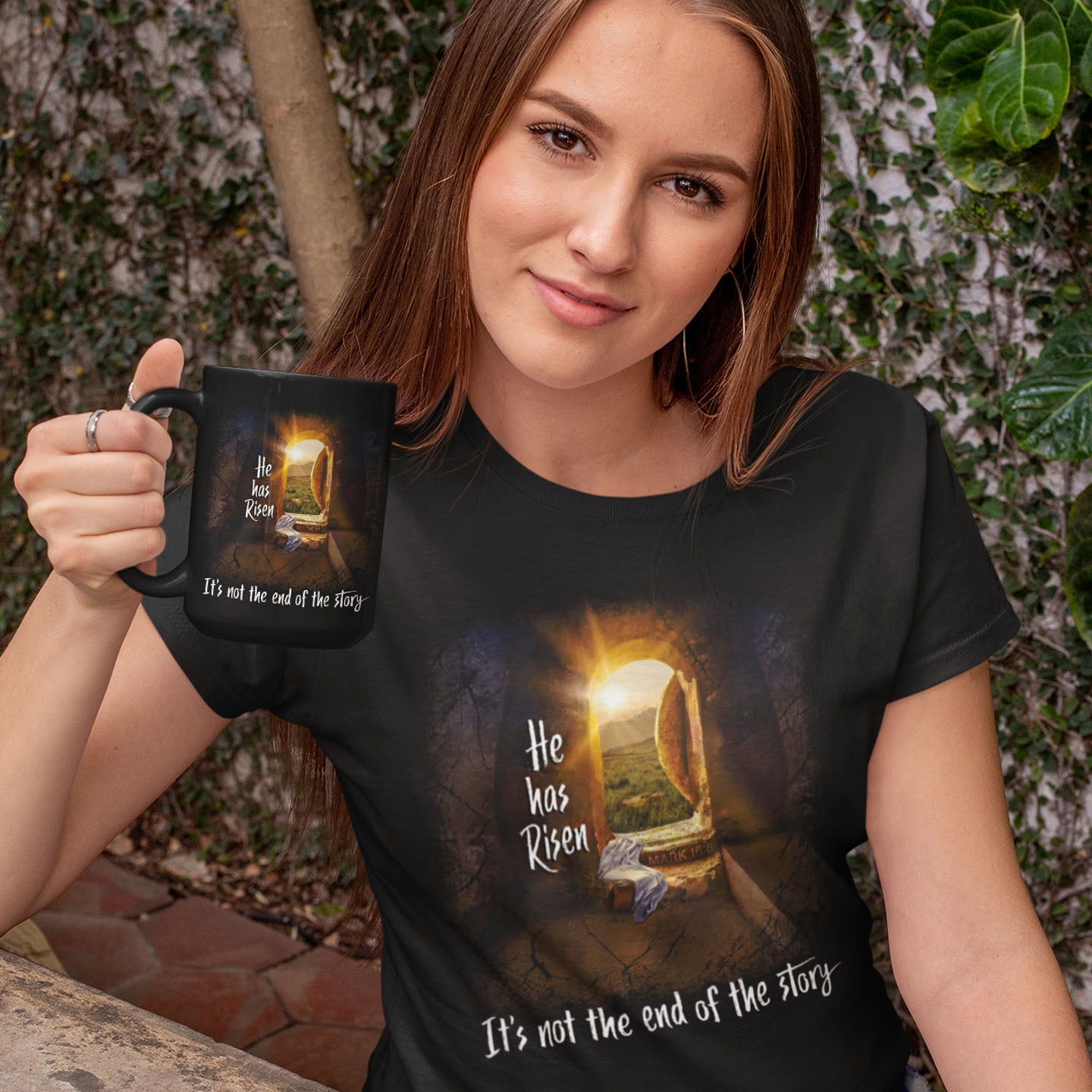 He Has Risen And It's Not The End Of The Story T Shirt