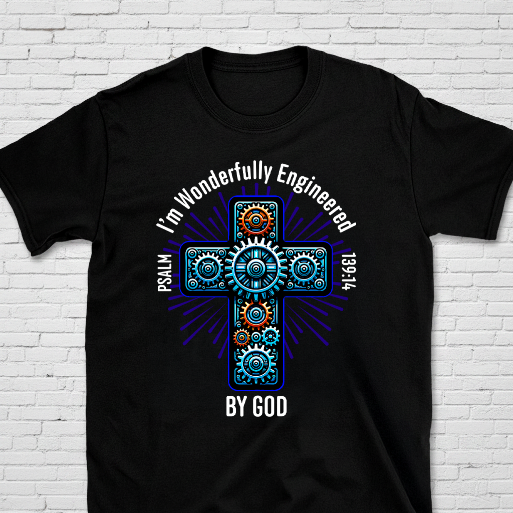 I'm Wonderfully Engineered By God Psalm 139:14 T-Shirt
