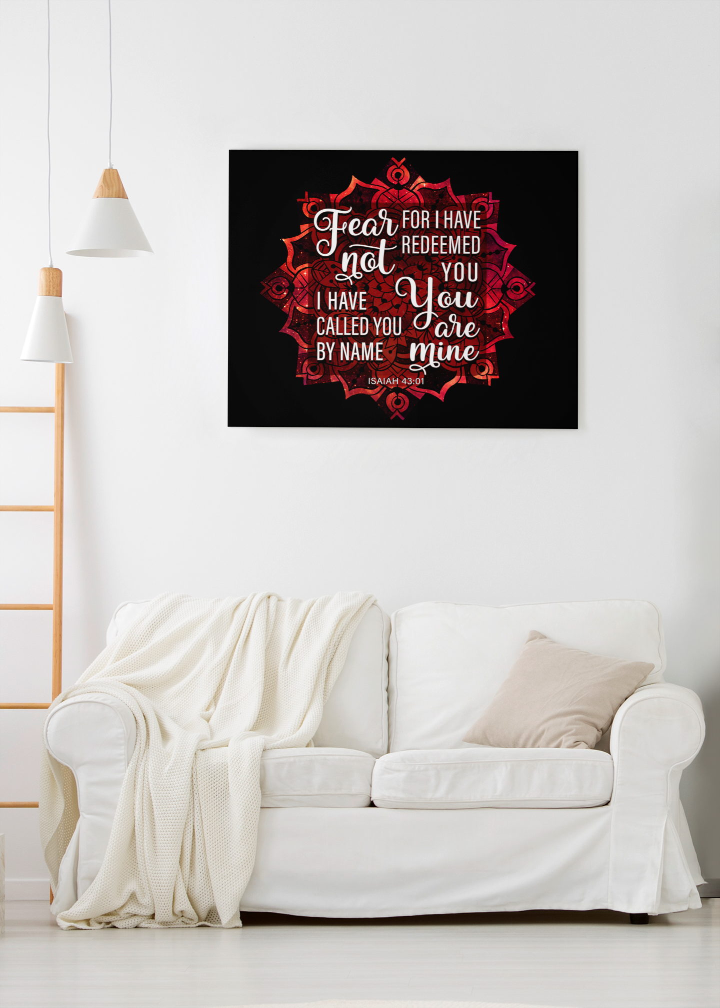 Fear Not For I Have Redeemed You-Isaiah 43:1 Wall Canvas