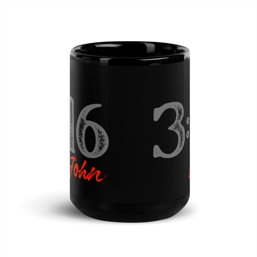 John 3:16 15oz Black Coffee Mug