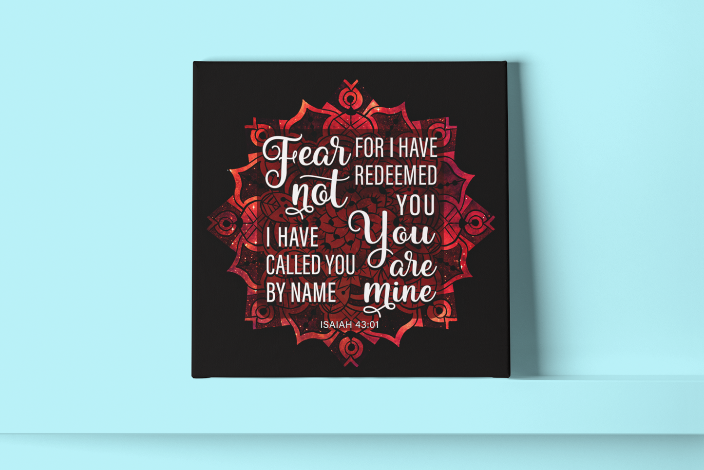 Fear Not For I Have Redeemed You-Isaiah 43:1 Wall Canvas