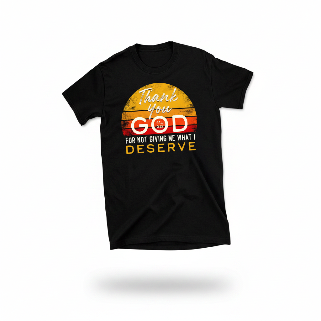 Thank You God T-Shirt Studio Photo