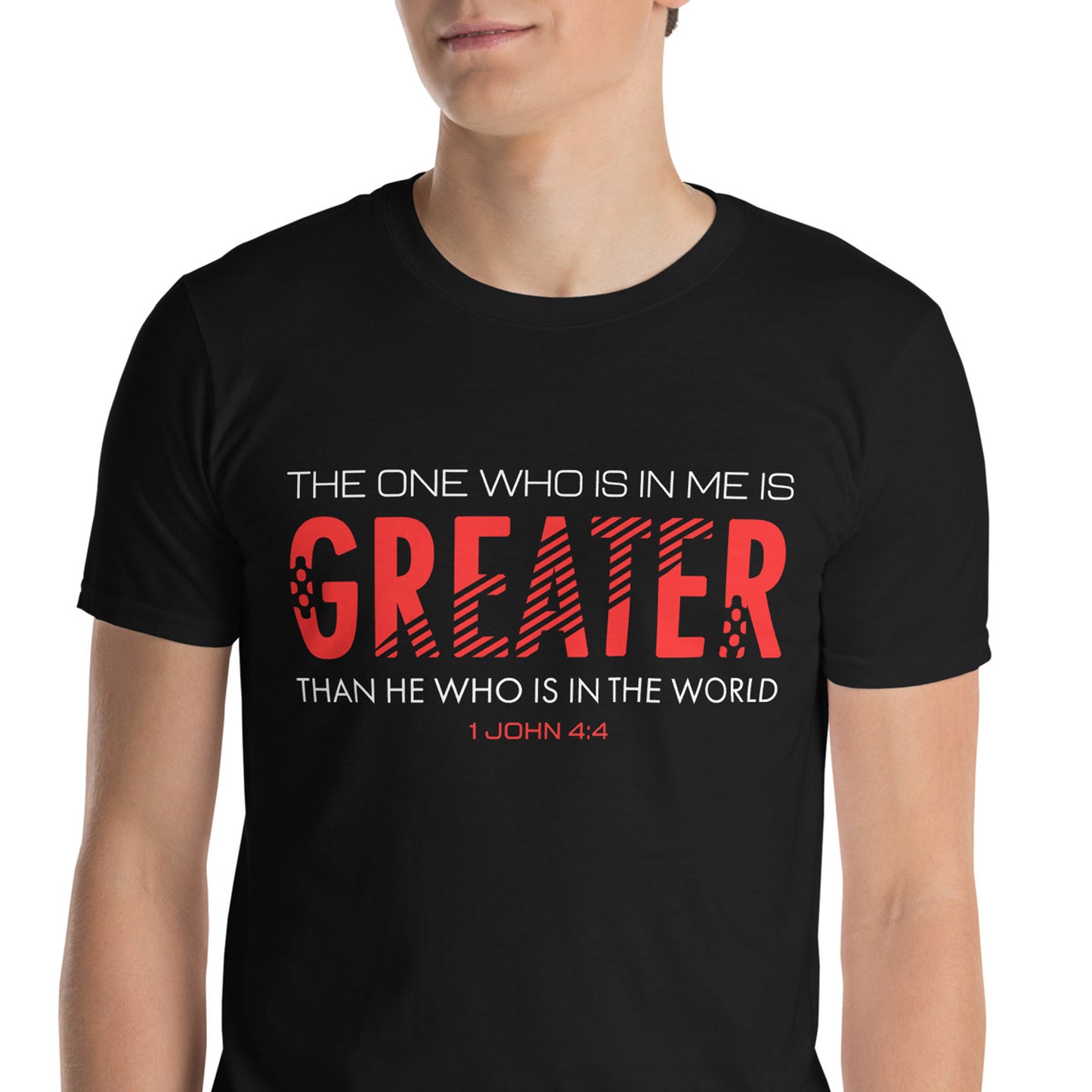 GREATER IS HE 1 John 4:4 T-Shirt