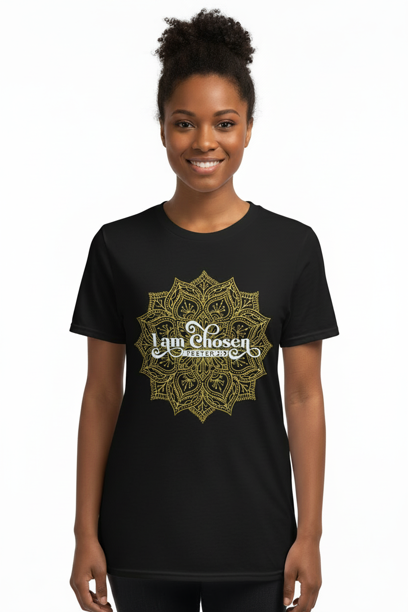 I Am Chosen 1 Peter 2:9 Mandala Christian T-Shirt