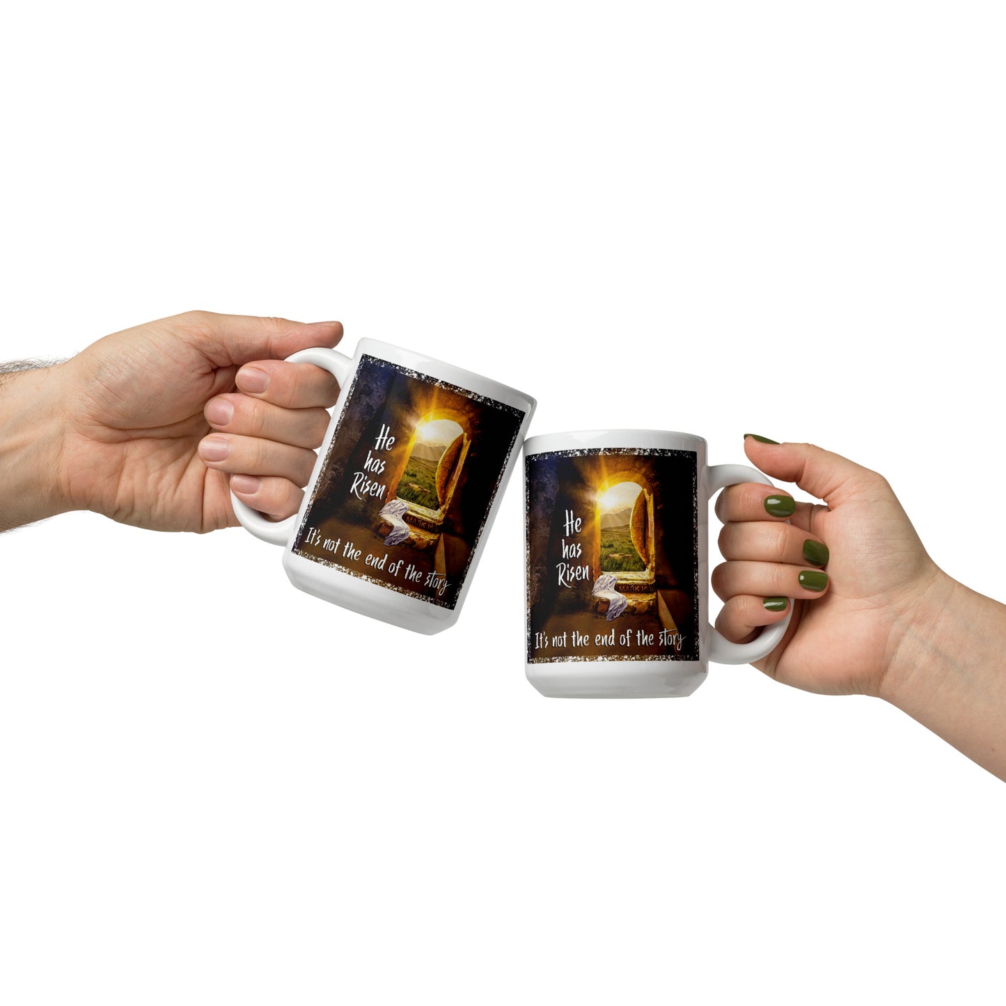 HE IS RISEN Mark 16:6 Mug